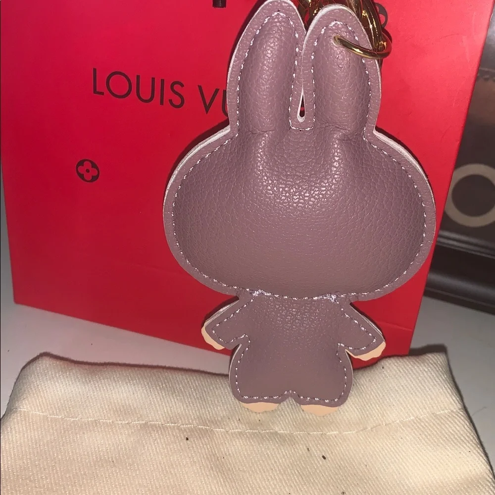 Louis Vuitton Purple Bear Key & Card Holder Charm - Picture 2 of 4